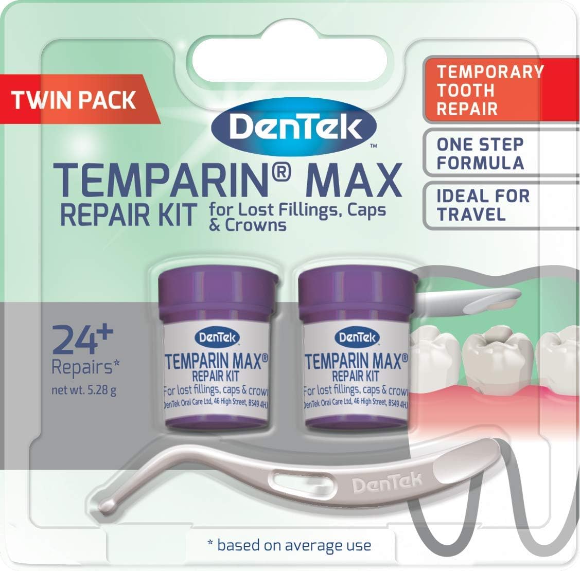 DenTek Temparin Max Temporary Dental Repair Kit