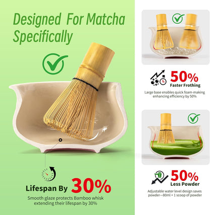 TEANAGOO Pink Matcha Tea Set – 7-Piece Ceremony Kit