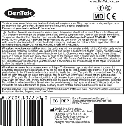 DenTek Temparin Max Temporary Dental Repair Kit