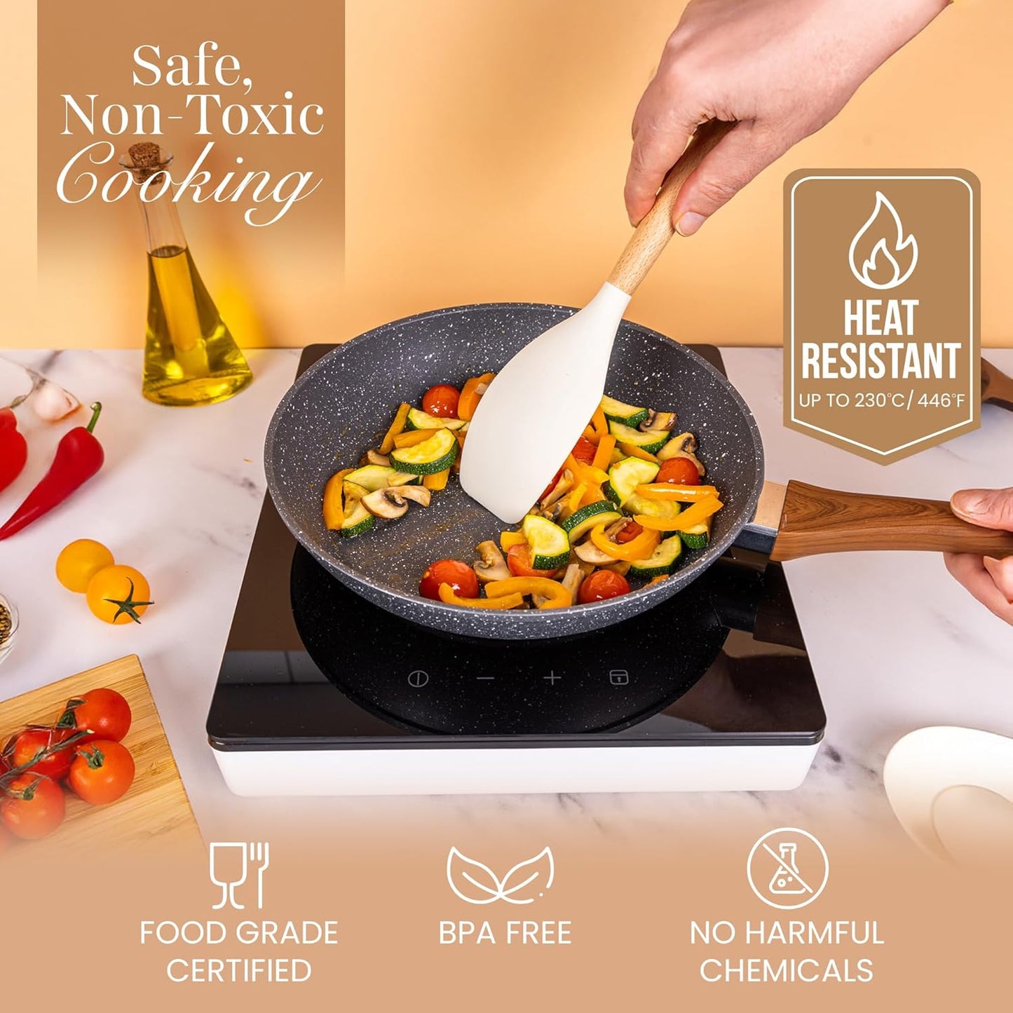 35-Piece Silicone Kitchen Utensil Set – Non-Stick, Heat Resistant