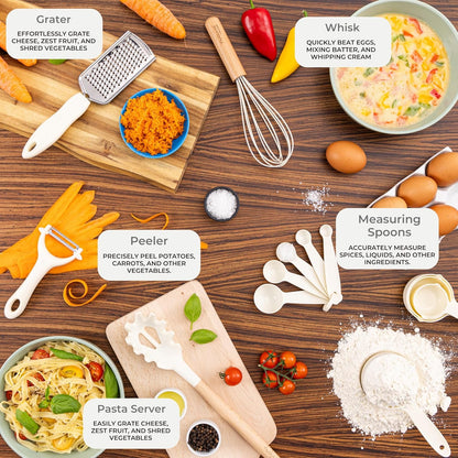 35-Piece Silicone Kitchen Utensil Set – Non-Stick, Heat Resistant